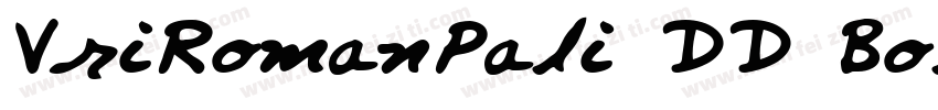 VriRomanPali DD Bold字体转换